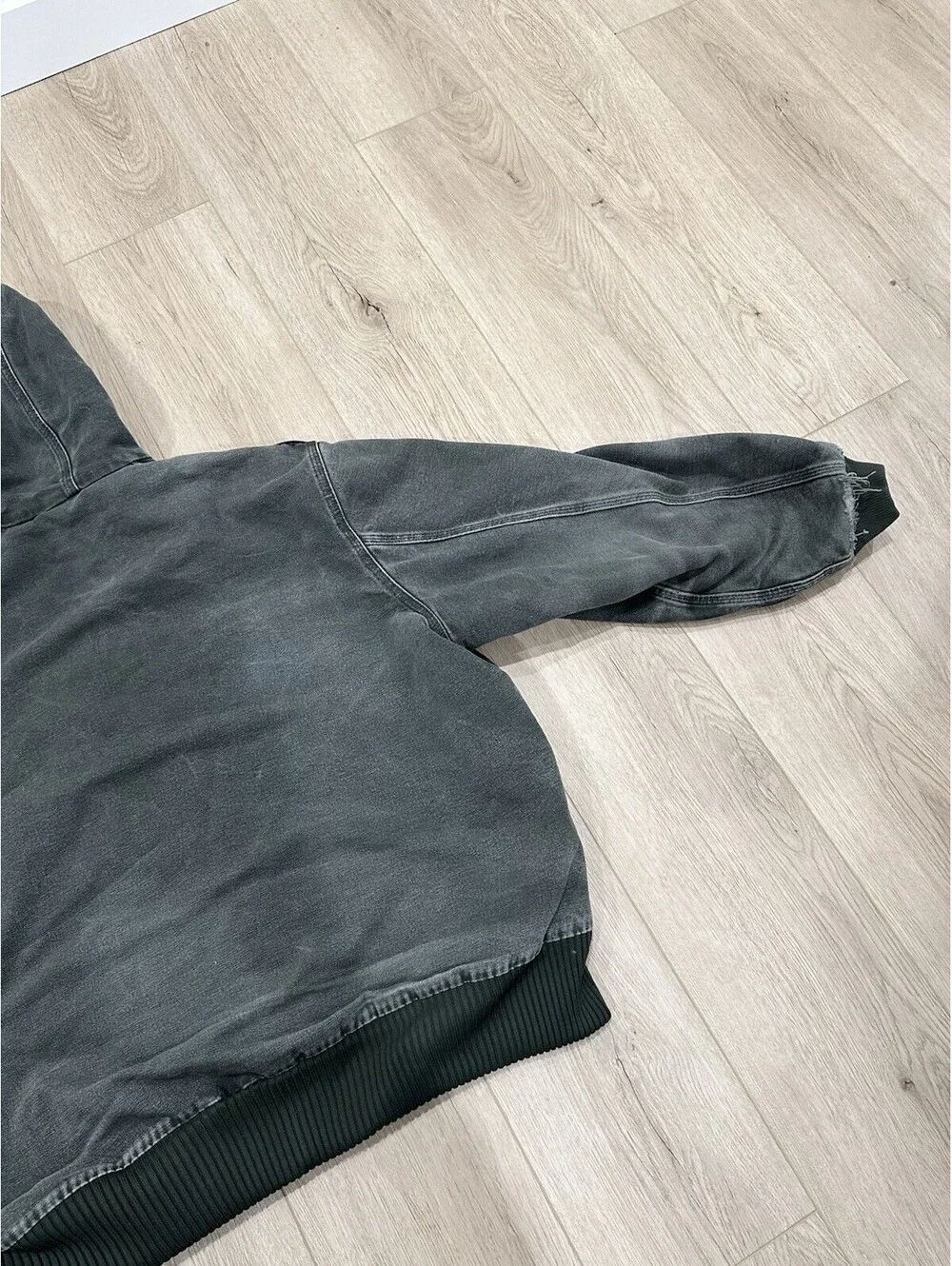 Vintage Carhartt Active Jacket J130 MOS 2XL Faded Green Canvas Workwear Distress